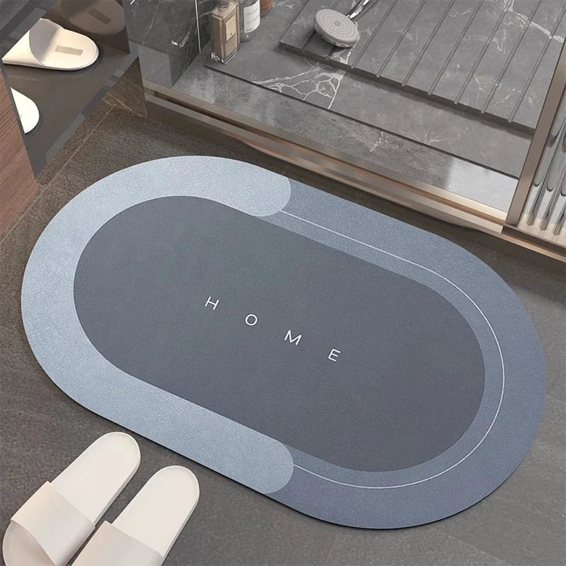 Tapis absorbant antidérapant 50 × 80 cm – gris