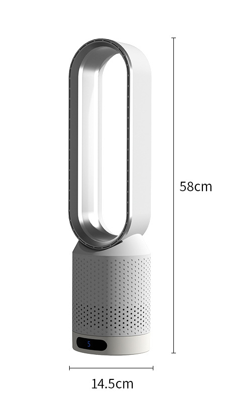 Purificateur d'air intérieur avec filtre et ventilation oscillante