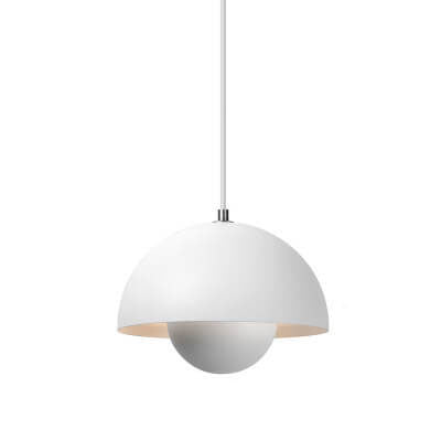 Suspension en fer à abat-jour dôme, diamètre 23 cm