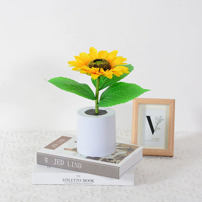 Lampe décorative tournesol rechargeable, 28 cm