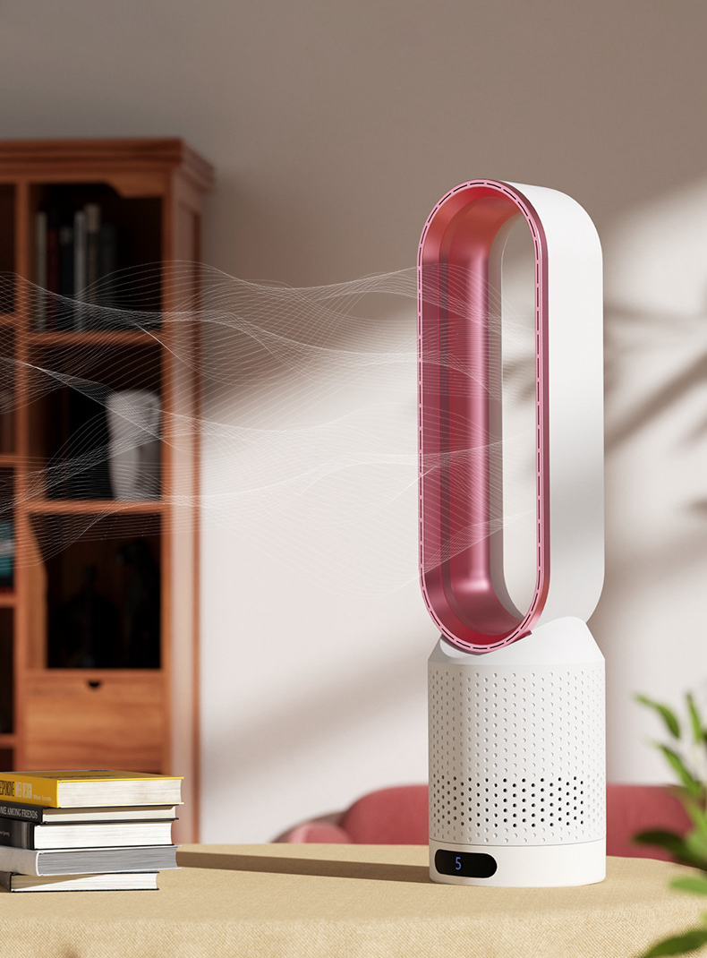 Purificateur d'air intérieur avec filtre et ventilation oscillante