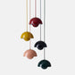 Suspension en fer à abat-jour dôme, diamètre 23 cm