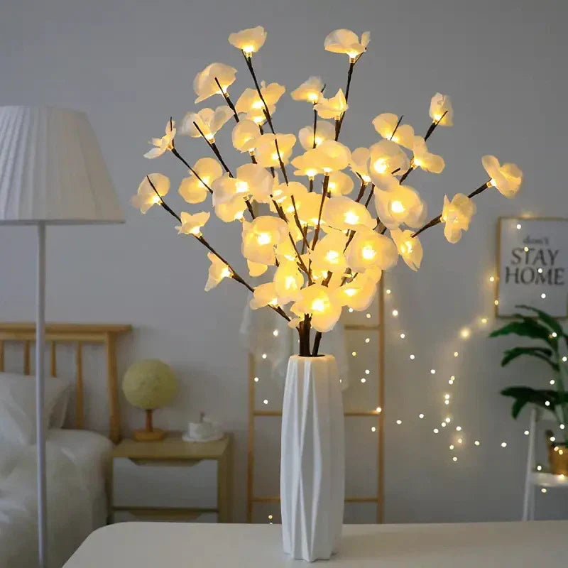 Branche lumineuse décorative à 120 LED, hauteur 70 cm