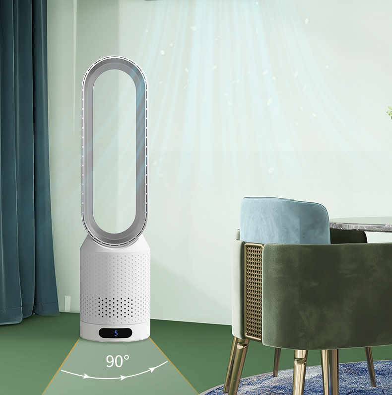 Purificateur d'air intérieur avec filtre et ventilation oscillante