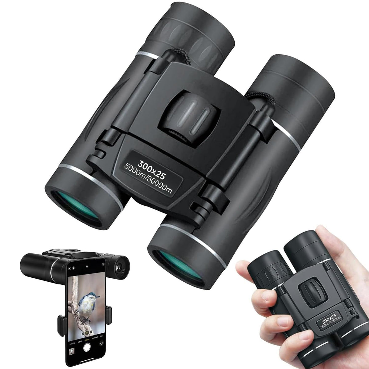 Jumelles compactes à objectifs de 22 mm