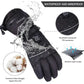 Gants chauffants unisexes noirs