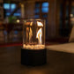 Lampe à combustible avec cylindre en verre et éteignoir