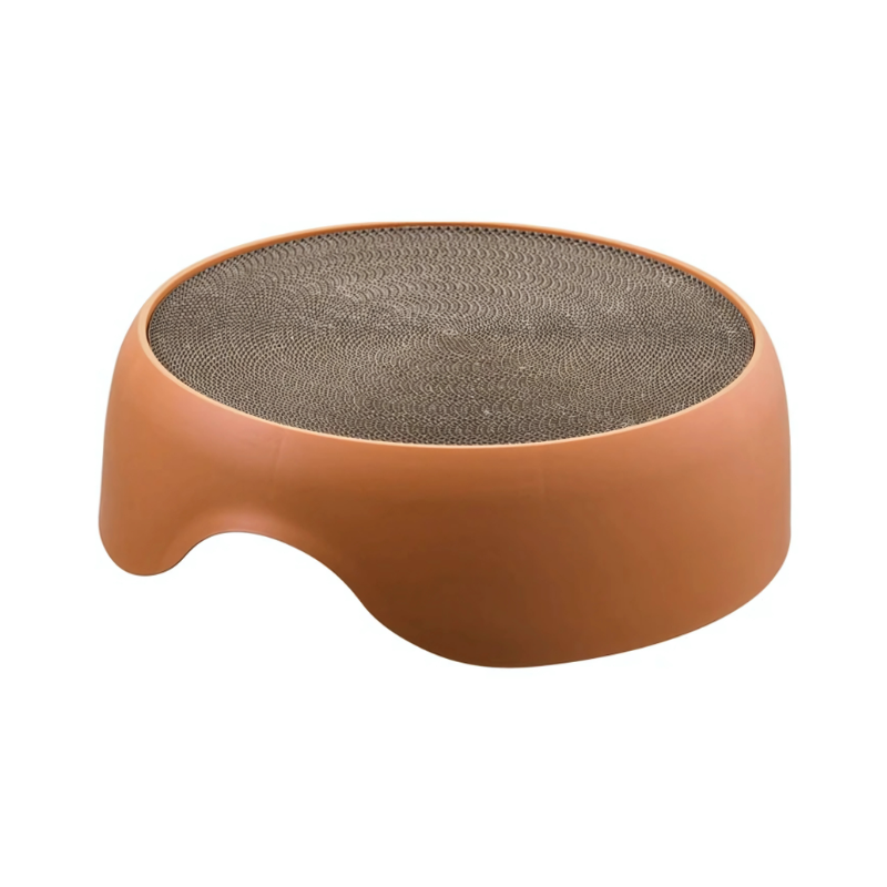 Felineau Lit Griffoir Ovale Lounge Carton - Détente et Griffes Aiguisées