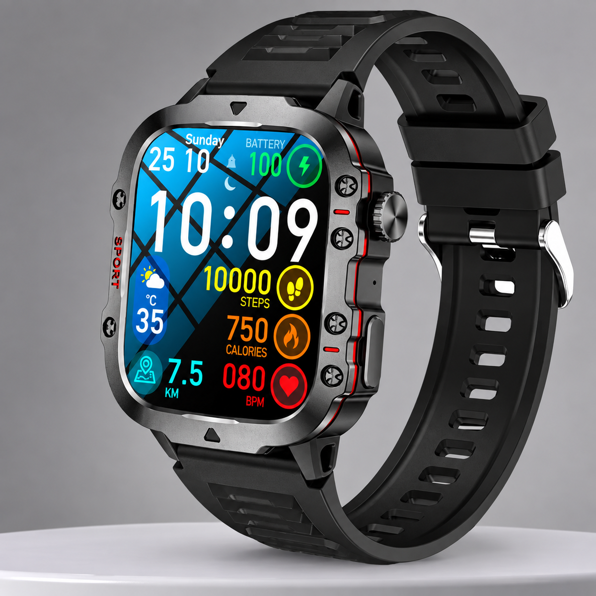Montre connectée à écran tactile 1,96 pouce BLE 5.2