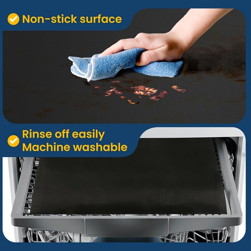 Lot de 3 tapis de protection pour four, 42 × 28 cm