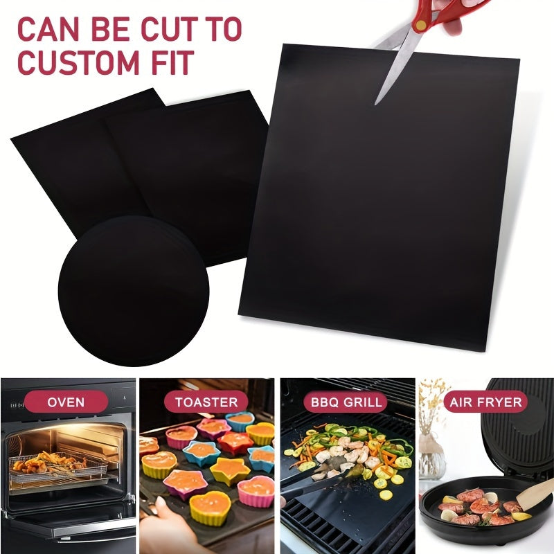 Lot de 3 tapis de protection pour four, 42 × 28 cm