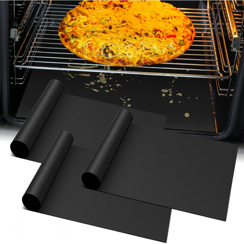 Lot de 3 tapis de protection pour four, 42 × 28 cm
