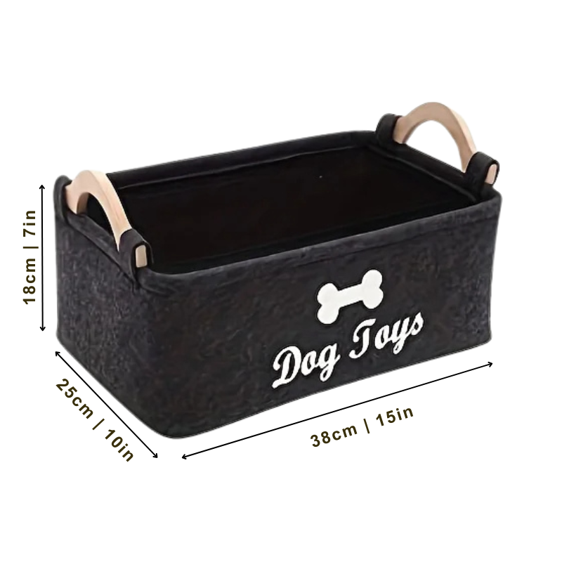 Felineau Boîte de Rangement Feutre pour Accessoires Animaux