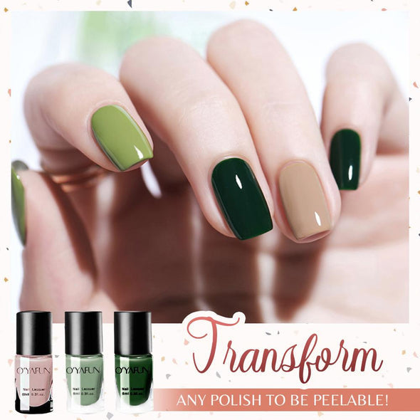Lot de 2 vernis à ongles à film détachable, 8 ml