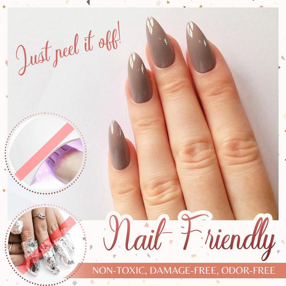 Lot de 2 vernis à ongles à film détachable, 8 ml