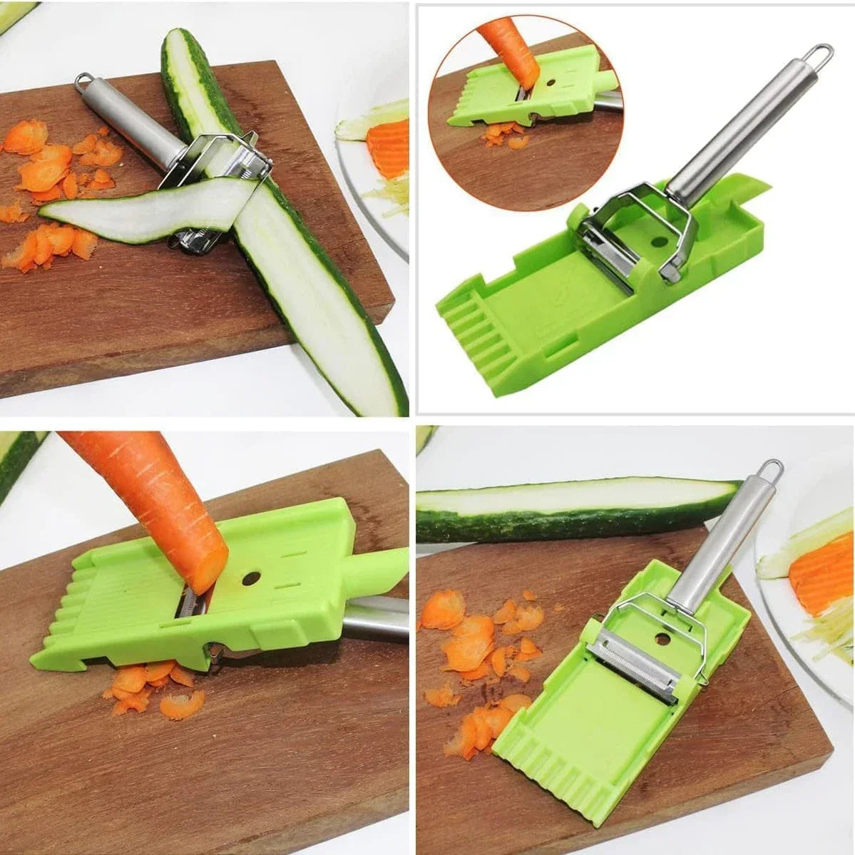 Éplucheur et râpe multifonction pour légumes