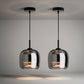 Suspension en verre teinté avec douille E27