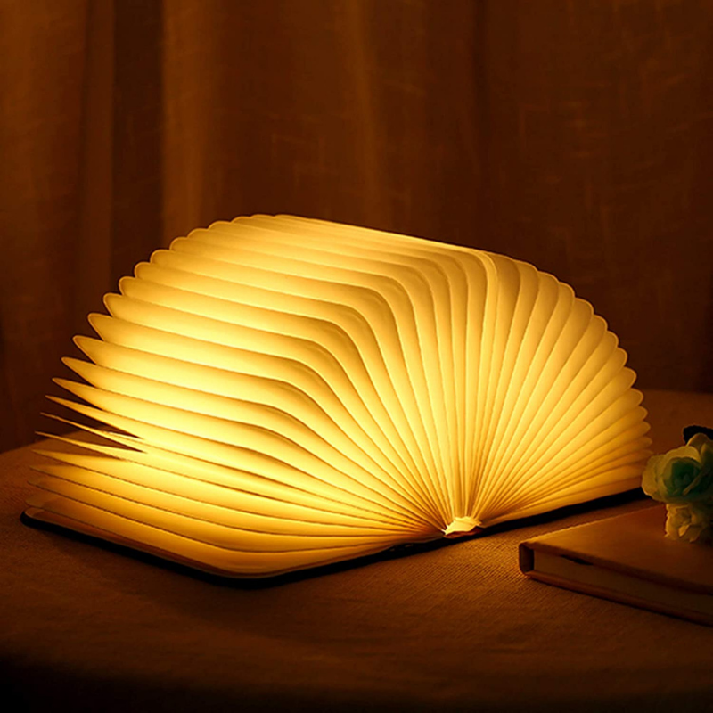 Veilleuse LED en forme de livre rechargeable USB