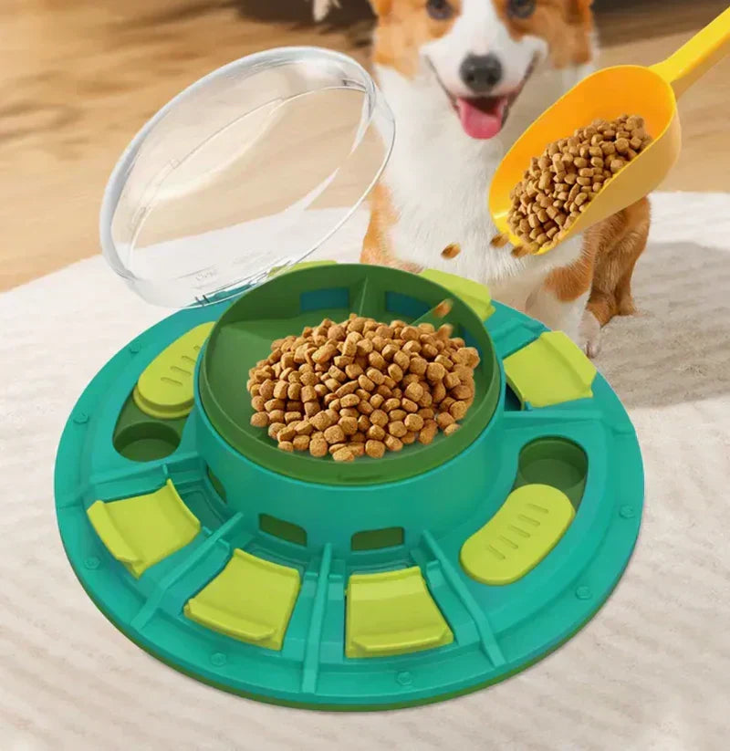 Plateau d’alimentation pour animaux avec base antidérapante