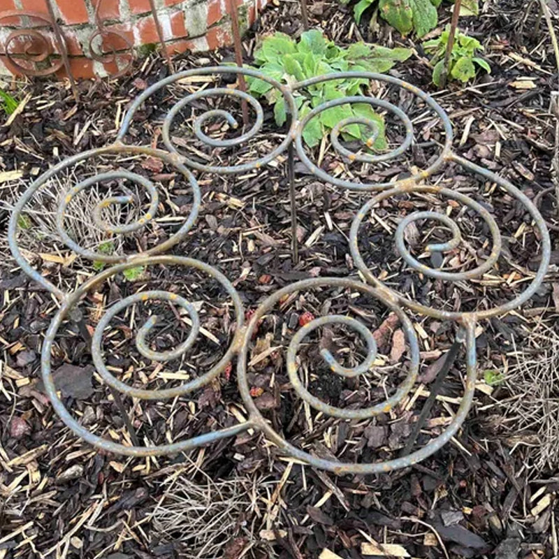 Support de plantes métallique en spirale