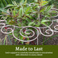 Support de plantes métallique en spirale