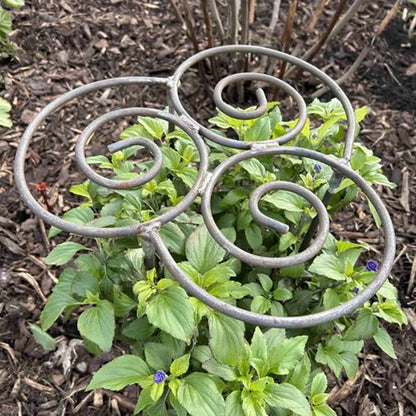 Support de plantes métallique en spirale