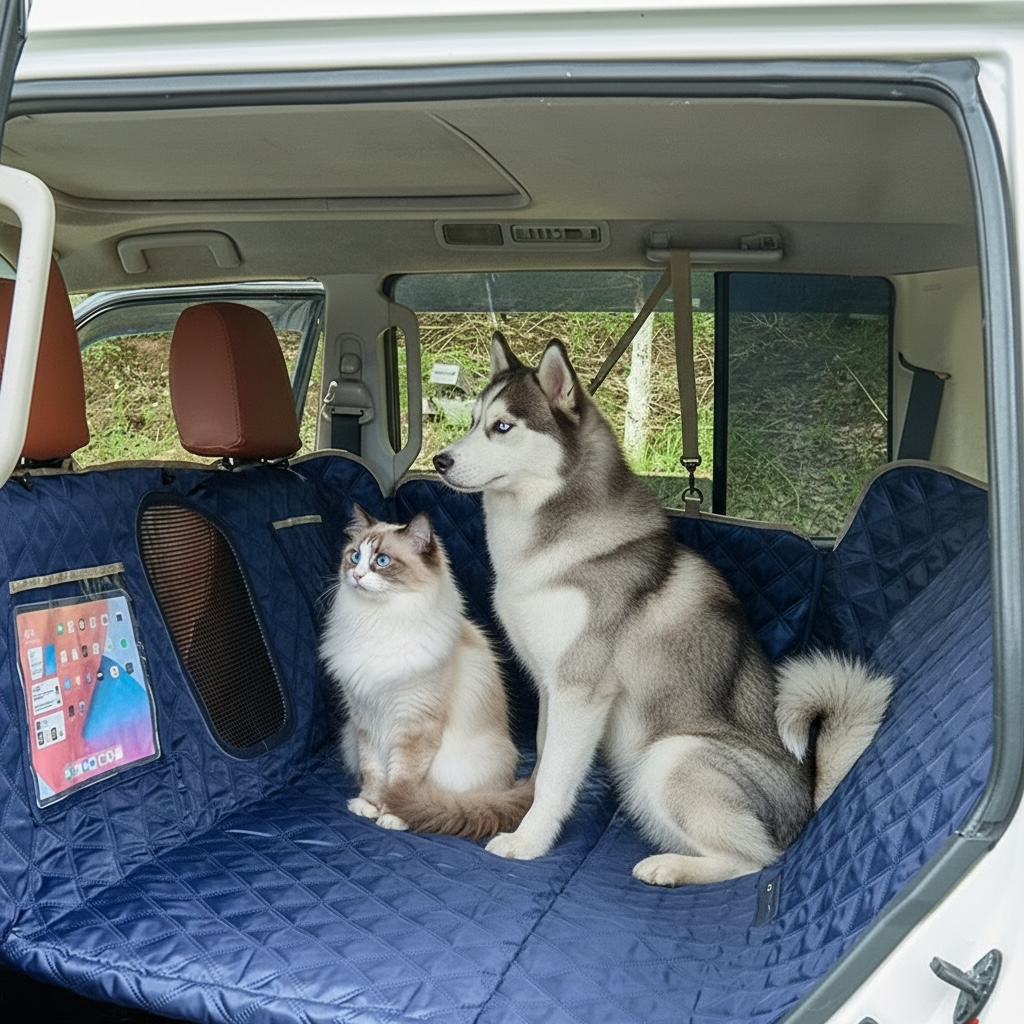 Housse renforcée de siège auto pour chien et chat