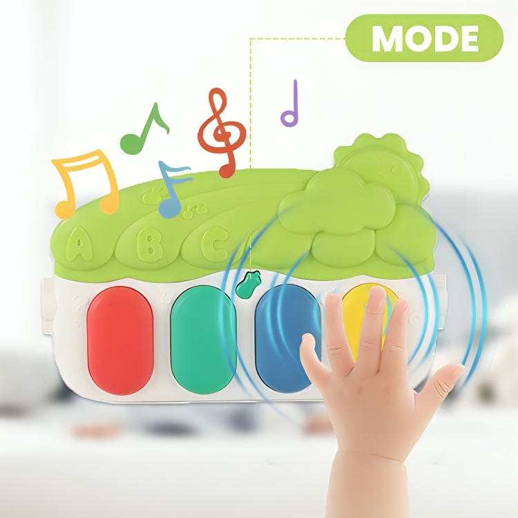 Tapis d’éveil musical lumineux pliable 72 × 43 cm