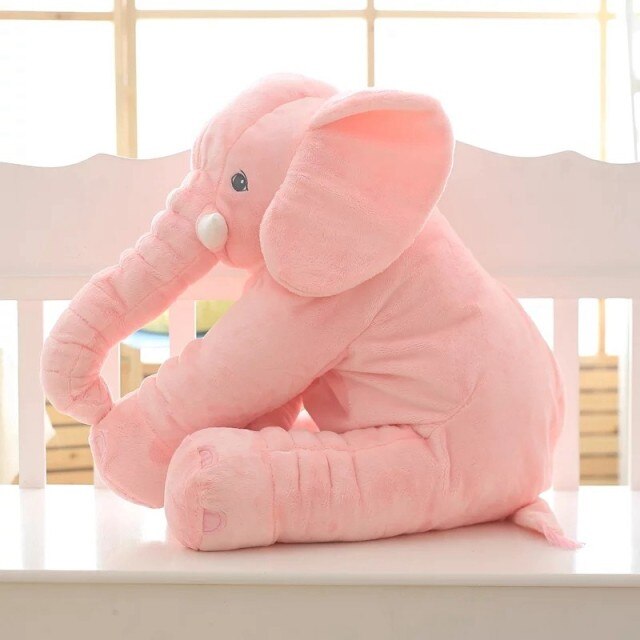 Coussin éléphant en peluche rembourré, 40 ou 60 cm