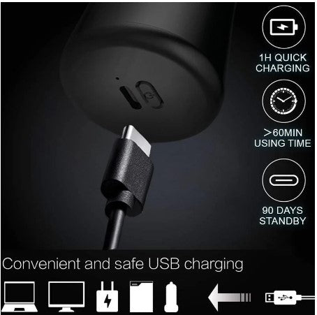 Rasoir électrique compact rechargeable USB-C – IPX7