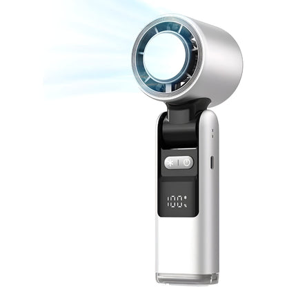 Ventilateur à main rechargeable USB-C avec affichage numérique