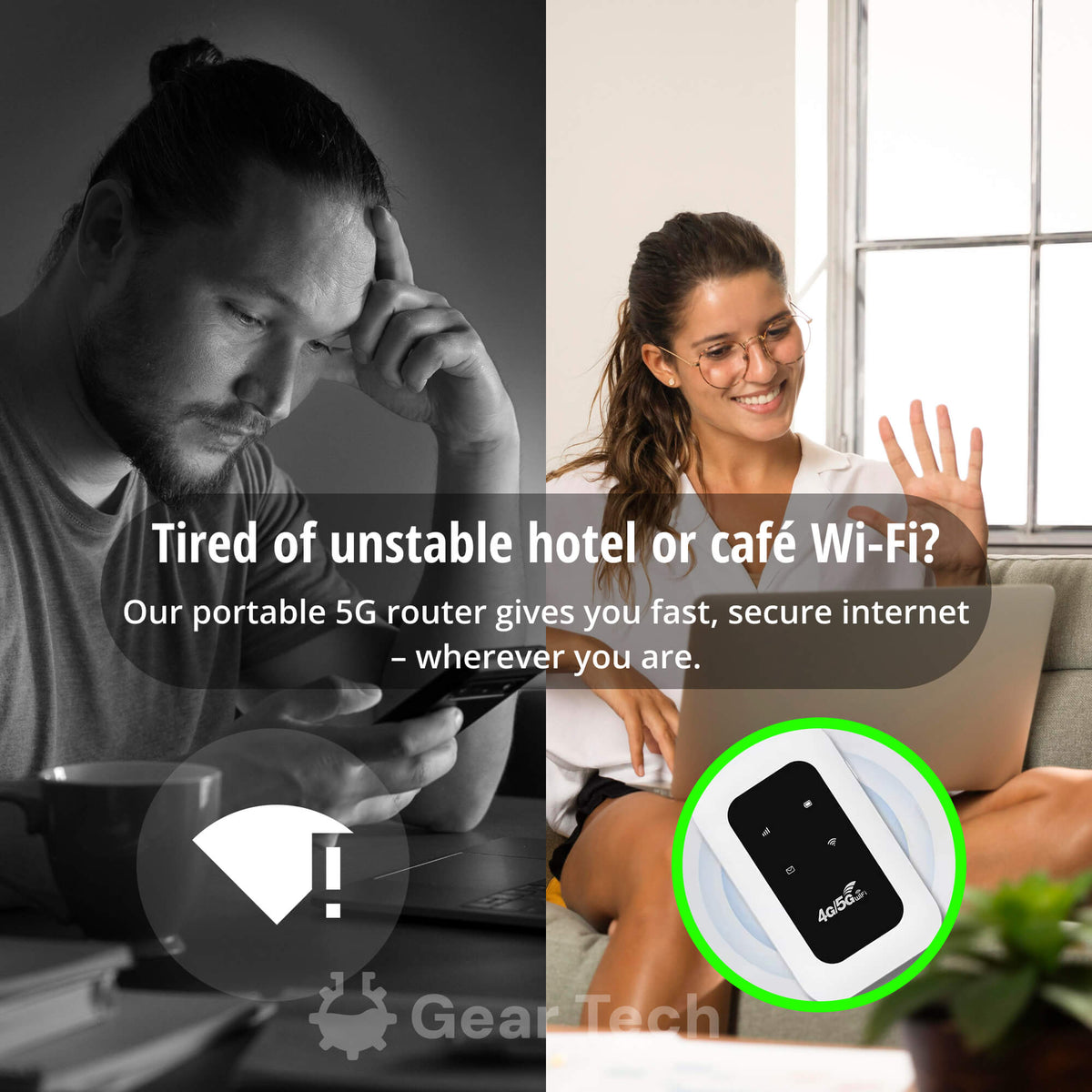 Routeur Wi-Fi mobile 4G LTE rechargeable