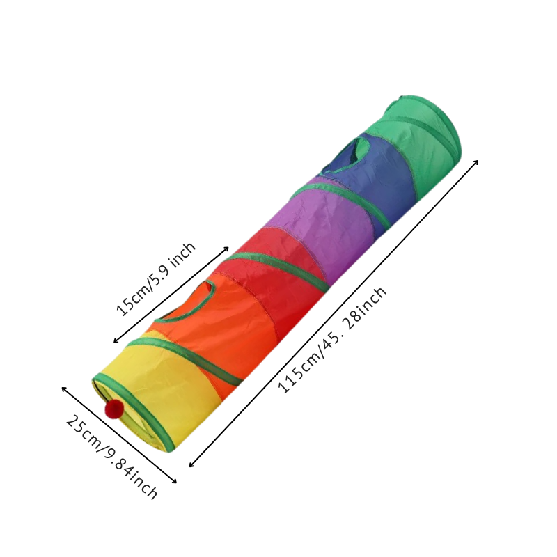Felineau Tunnel de Jeu Pliable pour Chat - 4 Formes