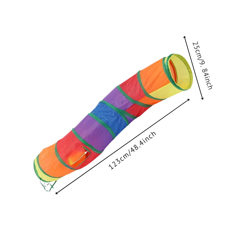Felineau Tunnel de Jeu Pliable pour Chat - 4 Formes