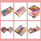 Cube transformable en ABS à motifs colorés