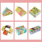 Cube transformable en ABS à motifs colorés