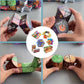Cube transformable en ABS à motifs colorés