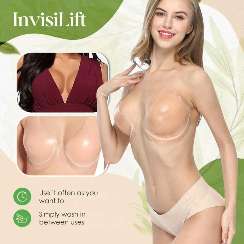 Soutien-gorge adhésif en silicone sans bretelles, bonnets A à H