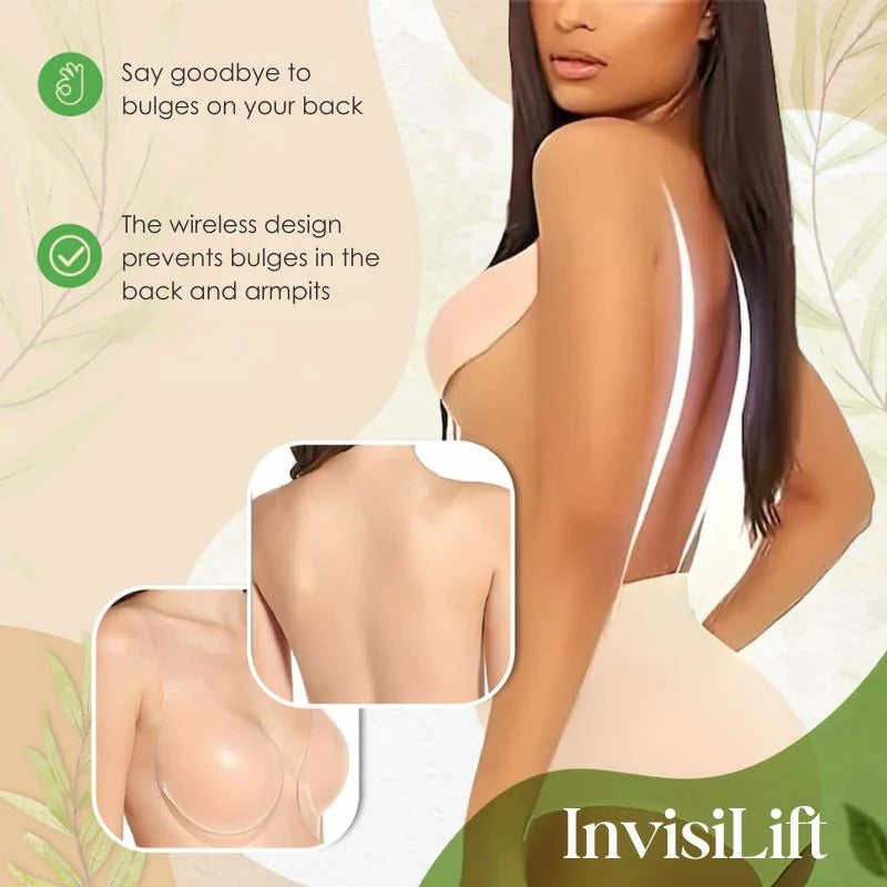 Soutien-gorge adhésif en silicone sans bretelles, bonnets A à H
