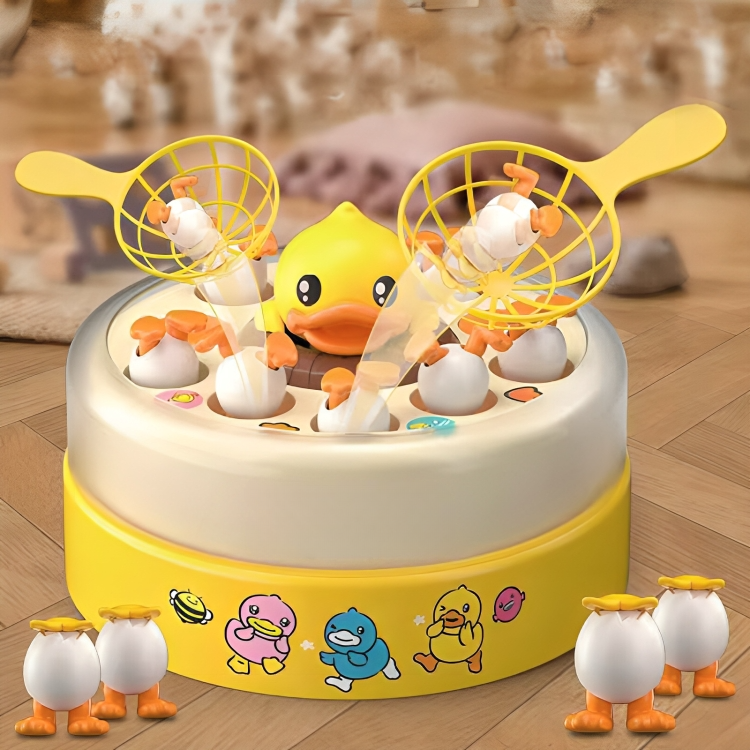 Jeu de capture d’œufs avec canard et 2 filets