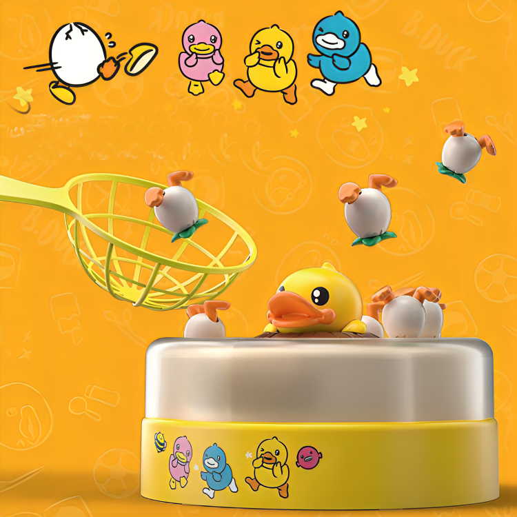 Jeu de capture d’œufs avec canard et 2 filets