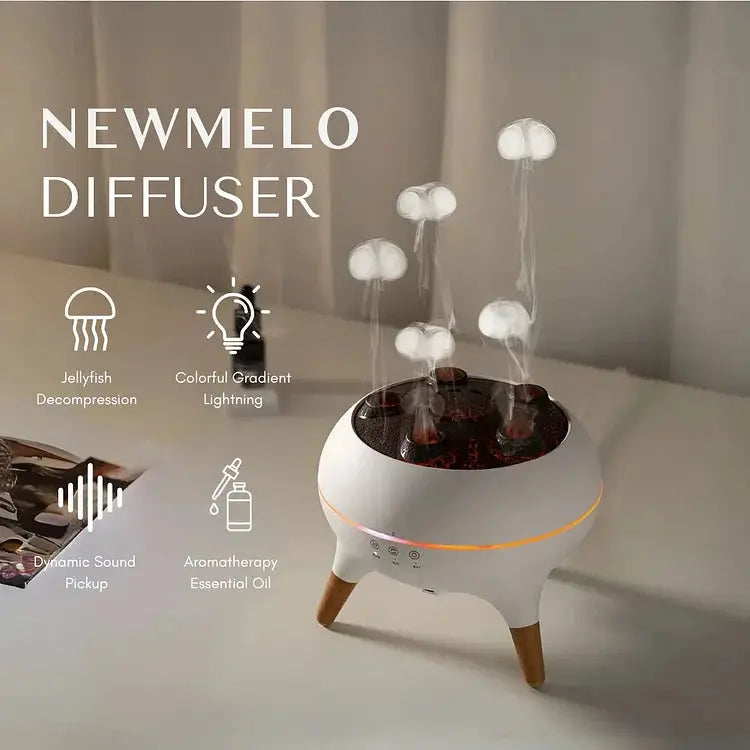 Diffuseur à brume de méduse avec LED et télécommande