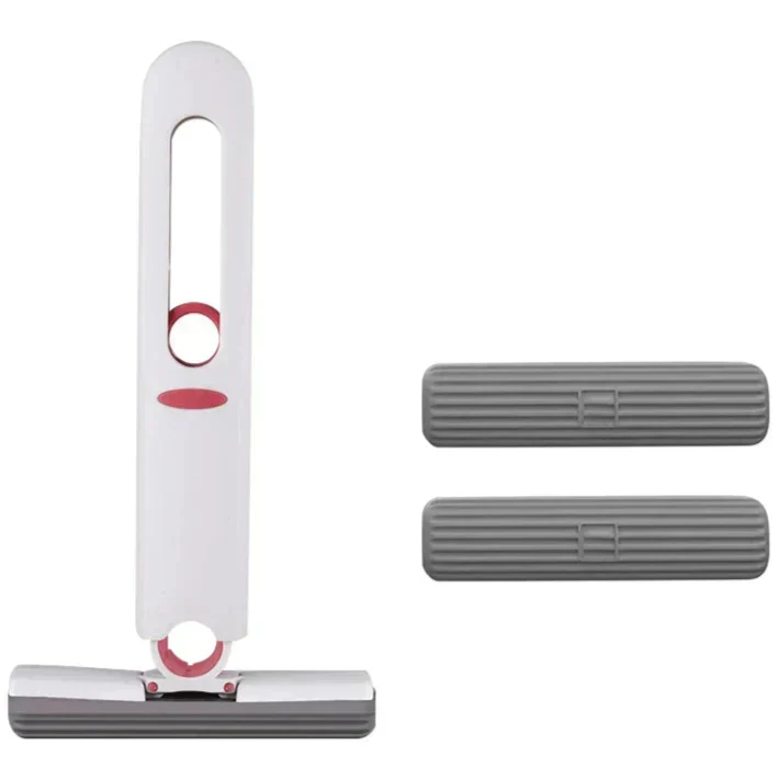Mini-balai à éponge avec essorage intégré