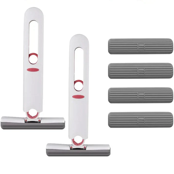 Mini-balai à éponge avec essorage intégré