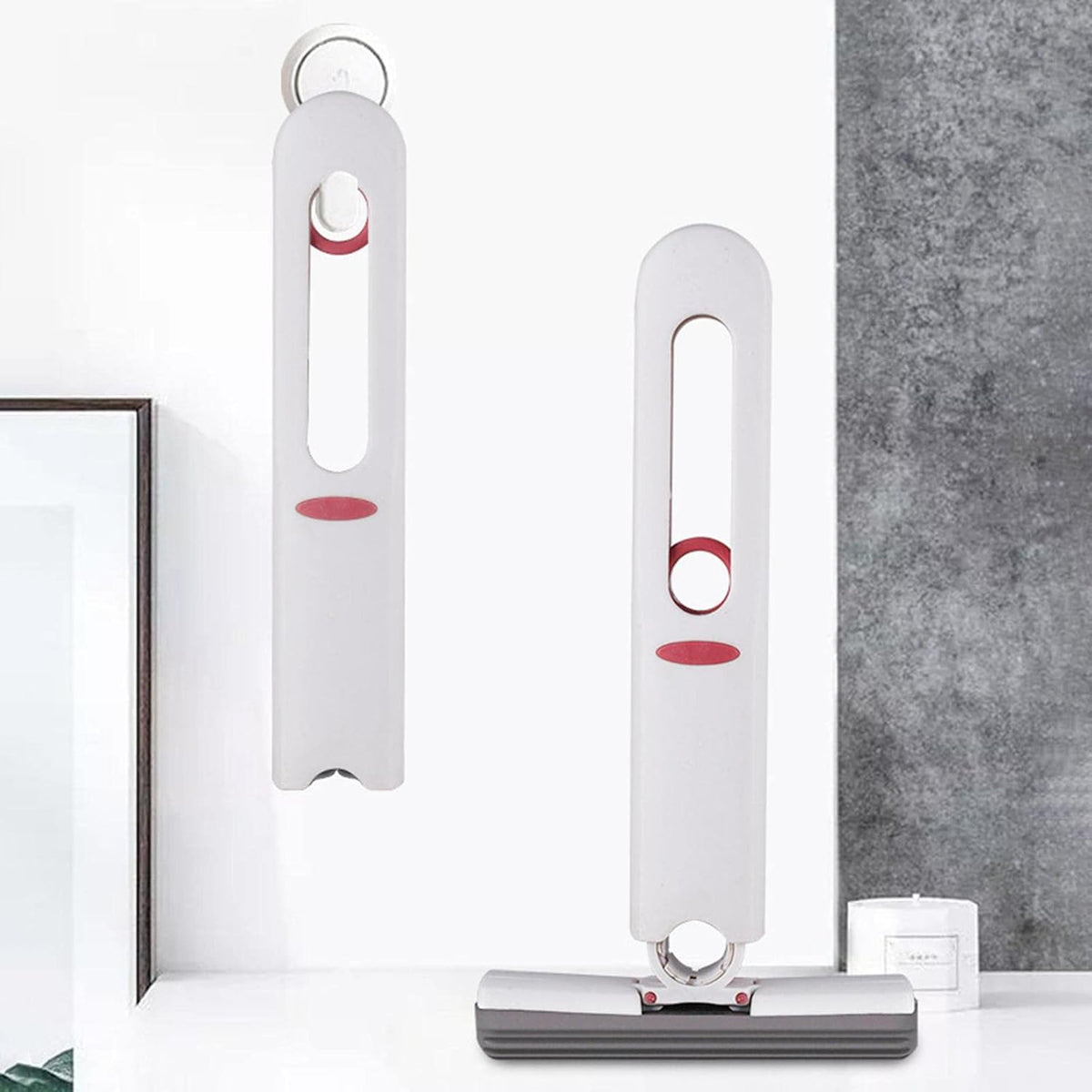 Mini-balai à éponge avec essorage intégré