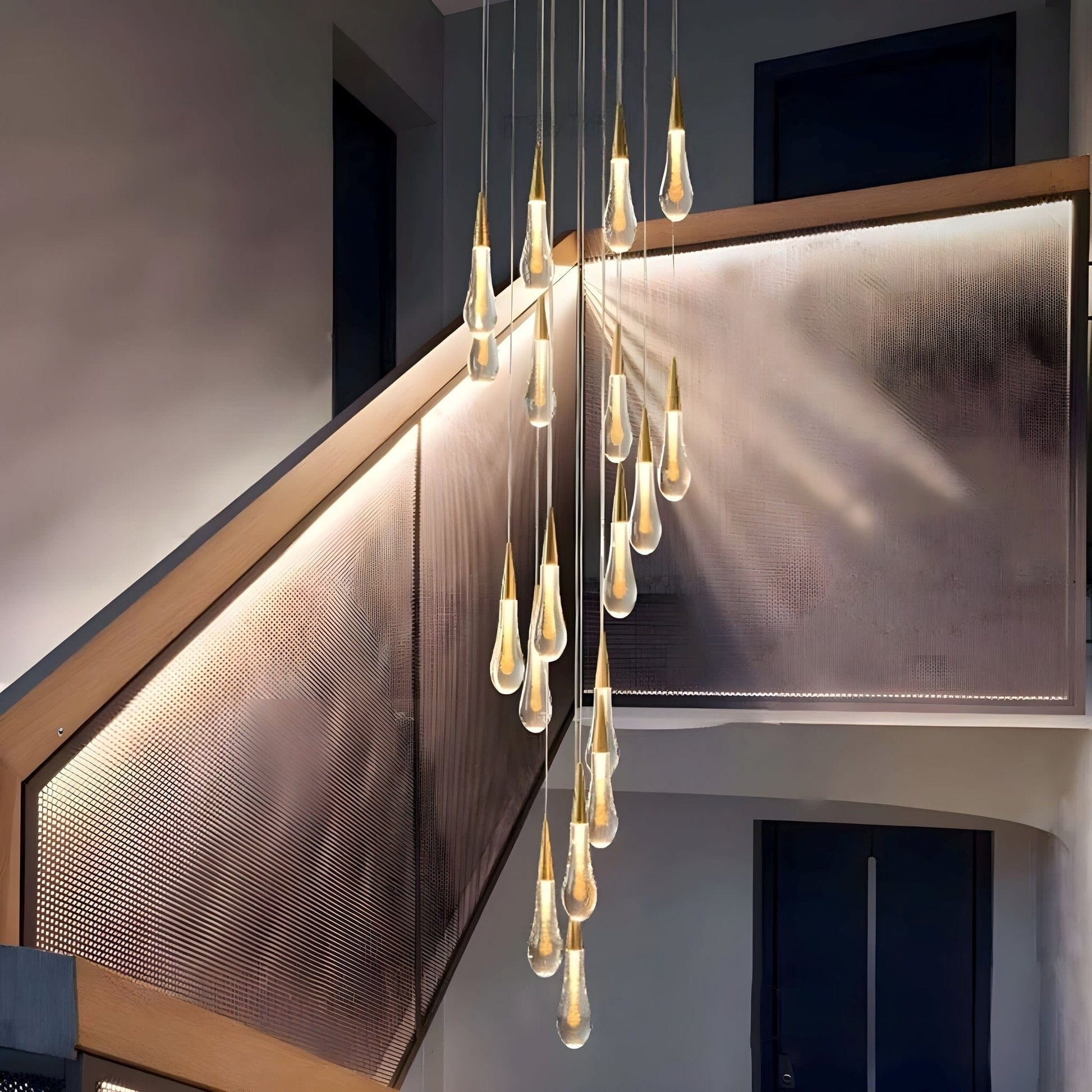 Suspension LED goutte de cristal – 1 lumière – image 11