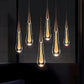 Suspension LED goutte de cristal – 1 lumière – image 12