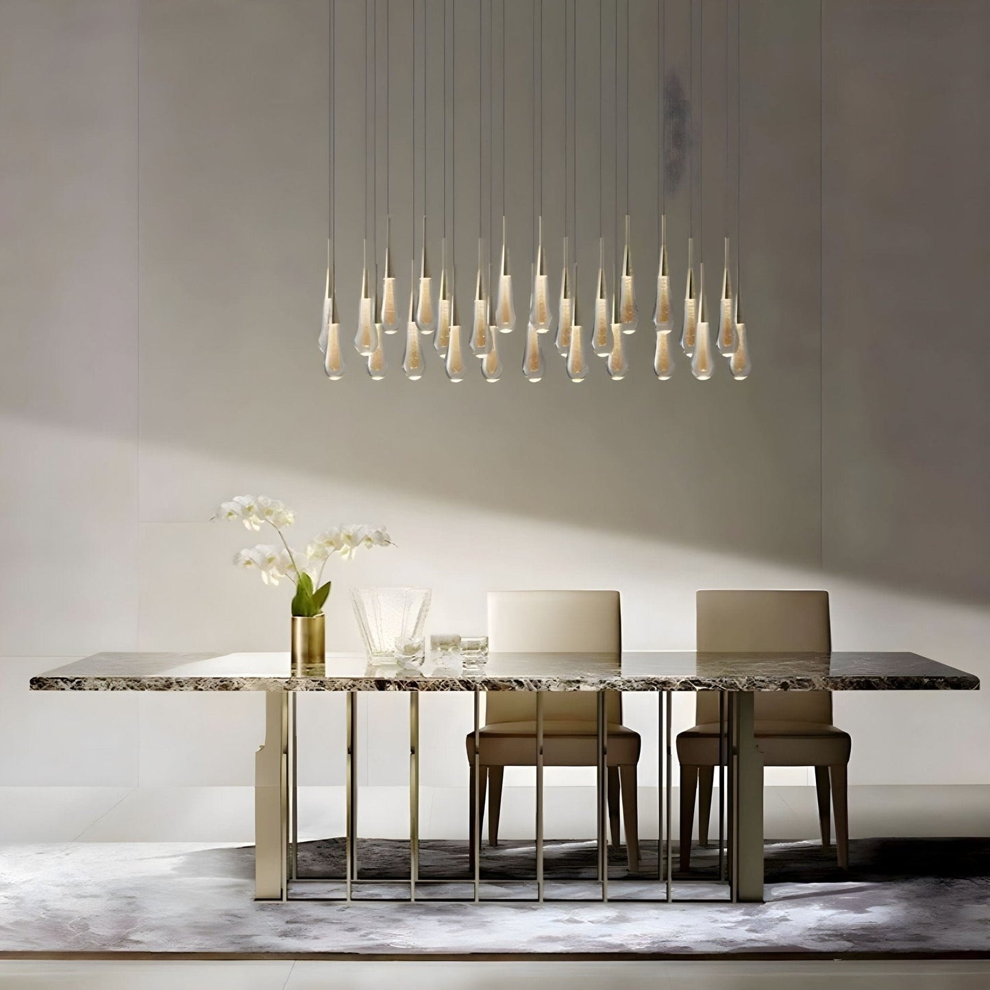 Suspension LED goutte de cristal – 1 lumière – image 14