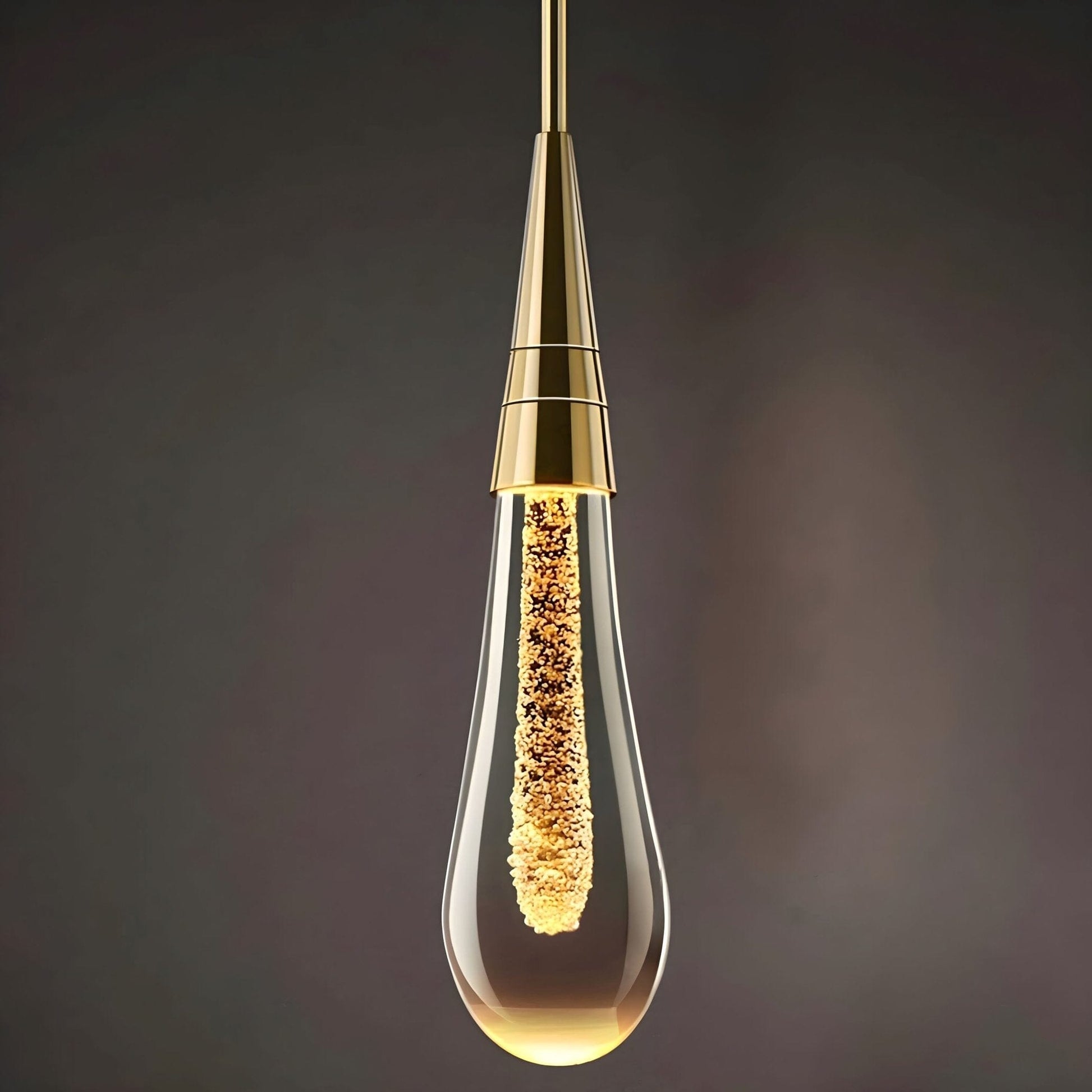 Suspension LED goutte de cristal – 1 lumière
