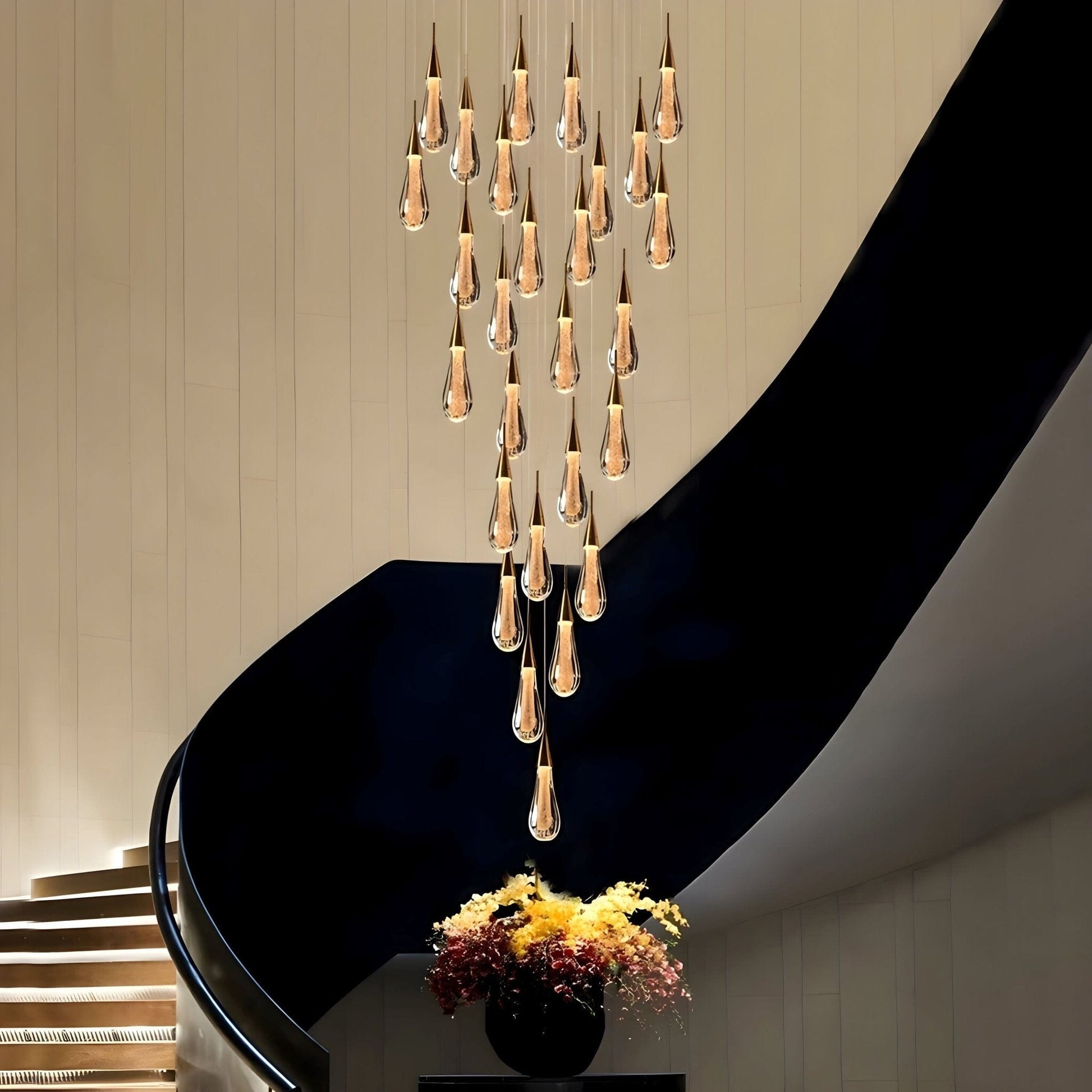 Suspension LED goutte de cristal – 1 lumière – image 5